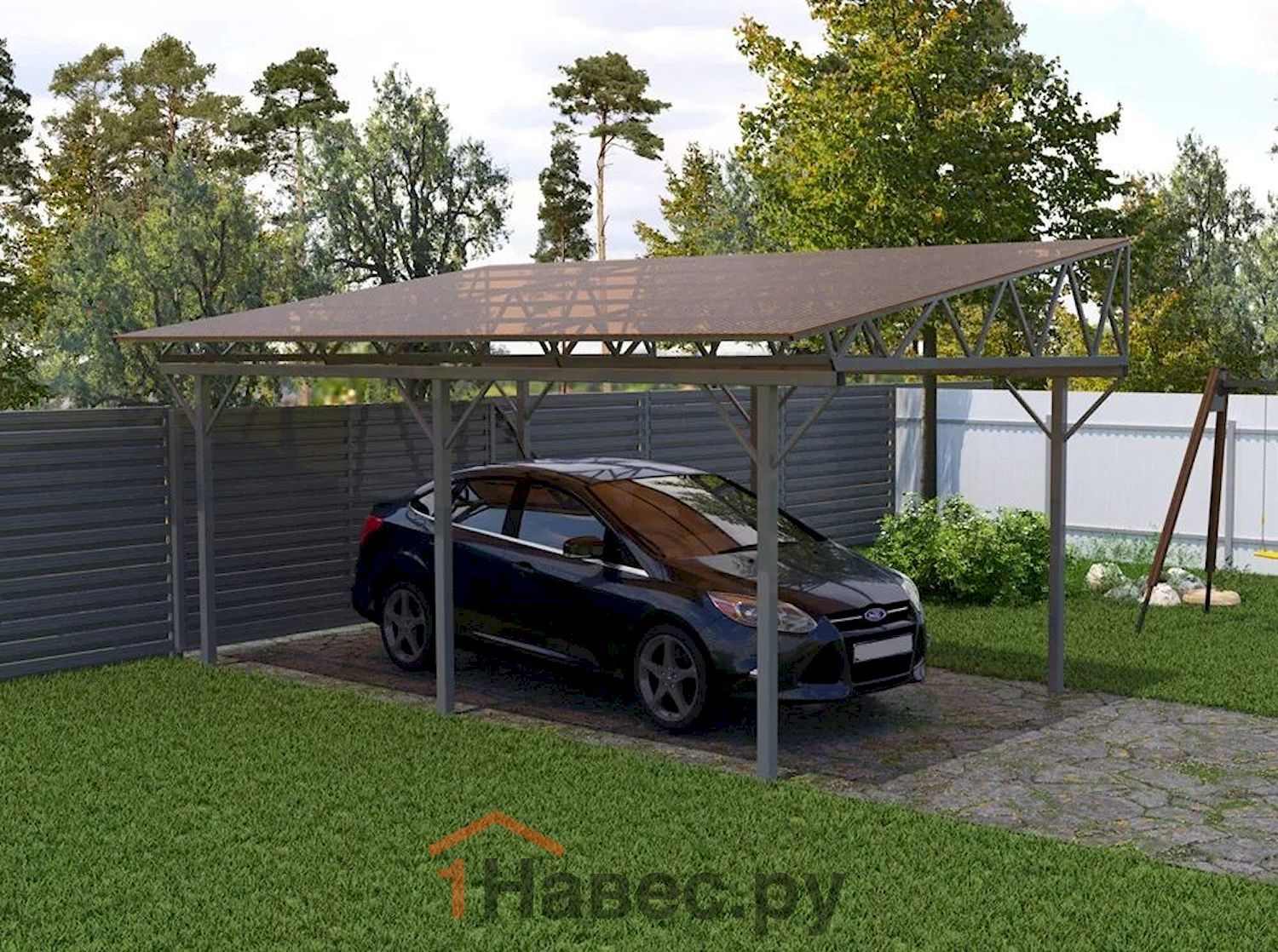 Навес из поликарбоната