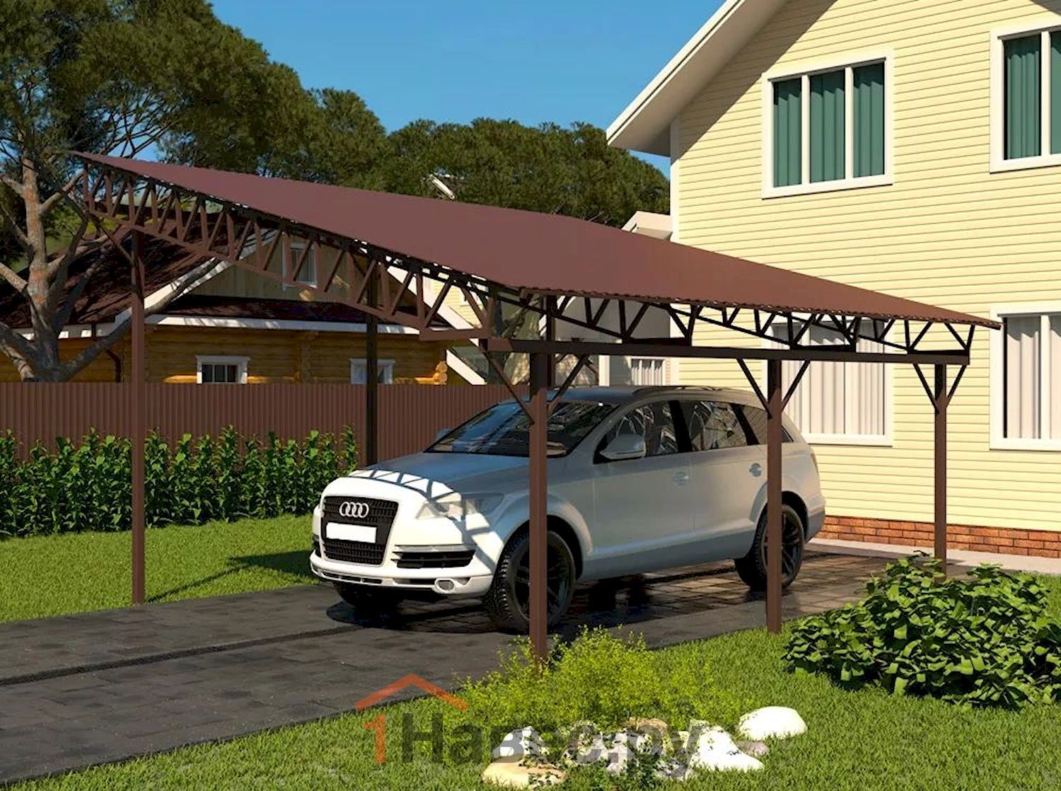 Навес из поликарбоната